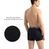imagewirarpa Mens Underwear Micro Modal Trunks Soft Microfiber Boxer Briefs 4 PackBlackDeep Grey