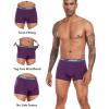 imagewirarpa Mens Underwear Micro Modal Trunks Soft Microfiber Boxer Briefs 4 PackBlackGreyPurpleBlue