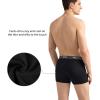imagewirarpa Mens Underwear Micro Modal Trunks Soft Microfiber Boxer Briefs 4 PackBlackGreyPurpleBlue