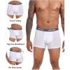 imagewirarpa Mens Underwear Micro Modal Trunks Soft Microfiber Boxer Briefs 4 PackWhite