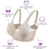 imagewirarpa Womens Bras Wireless Full Coverage Plus Size Minimizer Non Padded Comfort Soft Bra MultipackBeige2 Pack