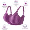 imagewirarpa Womens Bras Wireless Full Coverage Plus Size Minimizer Non Padded Comfort Soft Bra MultipackPurple1pack