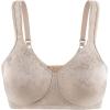 imagewirarpa Womens Bras Wireless Full Coverage Plus Size Minimizer Non Padded Comfort Soft Bra MultipackWbeige1pack