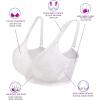 imagewirarpa Womens Bras Wireless Full Coverage Plus Size Minimizer Non Padded Comfort Soft Bra MultipackWhite2 Pack