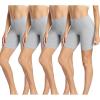 imagewirarpa Womens Cotton Boy Shorts Underwear Anti Chafing Soft Biker Short Plus Boy Shorts Panties 4 PackGrey4 Pack