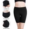 imagewirarpa Womens Anti Chafing Cotton Underwear Boy Shorts Long Leg Boyshorts Panties 3 PackA Black  Beige  White