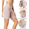 imagewirarpa Womens Anti Chafing Cotton Underwear Boy Shorts Long Leg Boyshorts Panties 3 PackBlack  Fuschia  Shadow Grey