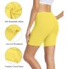 imagewirarpa Womens Anti Chafing Cotton Underwear Boy Shorts Long Leg Boyshorts Panties 3 PackDazzling Blue  Yellow  Fuschia