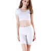imagewirarpa Womens Anti Chafing Cotton Underwear Boy Shorts Long Leg Boyshorts Panties 3 PackWhite