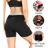 imagewirarpa Womens Boxer Briefs Cotton Underwear Anti Chafing Boy Shorts Panties 55quot Inseam 4 PackBlack