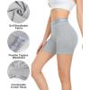 imagewirarpa Womens Boxer Briefs Cotton Underwear Anti Chafing Boy Shorts Panties 55quot Inseam 4 PackBlackWhiteBlueHeather Gray