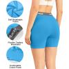 imagewirarpa Womens Boxer Briefs Cotton Underwear Anti Chafing Boy Shorts Panties 55quot Inseam 4 PackLight BlueYellowSky BluePink