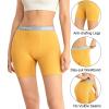 imagewirarpa Womens Boxer Briefs Cotton Underwear Anti Chafing Boy Shorts Panties 55quot Inseam 4 PackPlum RedOrangeYellowAiry Blue