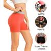 imagewirarpa Womens Boxer Briefs Cotton Underwear Anti Chafing Boy Shorts Panties 55quot Inseam 4 PackPlum RedOrangeYellowAiry Blue