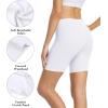 imagewirarpa Womens Cotton Boy Shorts Underwear Anti Chafing Soft Biker Short Plus Boy Shorts Panties 4 PackWhite4 Pack