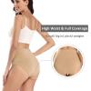 imagewirarpa Womens Cotton Stretch Underwear Briefs Soft Breathable High Waisted Full Coverage Ladies Panties MultipackBeige