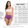 imagewirarpa Womens Cotton Stretch Underwear Briefs Soft Breathable High Waisted Full Coverage Ladies Panties MultipackBlackNavyPurpleGrey