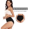 imagewirarpa Womens Cotton Stretch Underwear Briefs Soft Breathable High Waisted Full Coverage Ladies Panties MultipackBlackNavyPurpleGrey