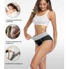 imagewirarpa Womens Cotton Underwear High Waist Stretch Briefs Soft Underpants Ladies Full Coverage Panties 5 PackBlackRed OrangeOrangeRedPink
