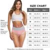 imagewirarpa Womens Cotton Underwear High Waist Stretch Briefs Soft Underpants Ladies Full Coverage Panties 5 PackBlackRed OrangeOrangeRedPink