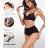 imagewirarpa Womens Cotton Underwear High Waist Stretch Briefs Soft Underpants Ladies Full Coverage Panties 5 PackDark Black