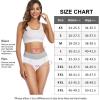 imagewirarpa Womens Cotton Underwear High Waist Stretch Briefs Soft Underpants Ladies Full Coverage Panties 5 PackWhite