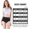 imagewirarpa Womens Cotton Underwear High Waisted Ladies Panties Full Coverage Briefs 4 Pack Regular ampamp Plus SizeBlack  Set 3
