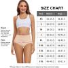 imagewirarpa Womens Cotton Underwear High Waisted Ladies Panties Full Coverage Briefs 4 Pack Regular ampamp Plus SizeBlackBeige  Set 4