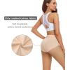 imagewirarpa Womens Cotton Underwear High Waisted Ladies Panties Full Coverage Briefs 4 Pack Regular ampamp Plus SizeBlackBeige  Set 4