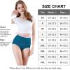 imagewirarpa Womens Cotton Underwear High Waisted Ladies Panties Full Coverage Briefs 4 Pack Regular ampamp Plus SizeBlackDeep RedTealBeige  Set 16