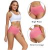 imagewirarpa Womens Cotton Underwear High Waisted Ladies Panties Full Coverage Briefs 4 Pack Regular ampamp Plus SizePastel YellowShell Pink Quartz Pink Lilac  Set 18