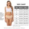 imagewirarpa Womens Cotton Underwear Stretch Mid Waisted Briefs Ladies Panties 5 Pack Regular ampamp Plus SizeBeige5pack