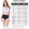 imagewirarpa Womens Modal Underwear Soft High Waist Briefs Ladies Panties 4 Pack Regular ampamp Plus SizeBlack4 Pack
