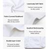 imagewirarpa Womens Modal Underwear Soft High Waist Briefs Ladies Panties 4 Pack Regular ampamp Plus SizeBlackBeigeGreyWhite