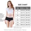 imagewirarpa Womens Underwear Cotton Mid Waisted Ladies Panties Full Coverage Briefs 4 Pack Regular ampamp Plus SizeBlack4 Pack