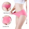 imagewirarpa Womens Underwear Cotton Mid Waisted Ladies Panties Full Coverage Briefs 4 Pack Regular ampamp Plus SizeMulticolor034 Pack