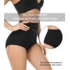 imagewirarpa Womens Underwear Cotton Super High Waisted Briefs Stretch Full Coverage Panties 4 PackMulticolora2