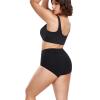 imagewirarpa Womens Underwear High Waisted Ladies Cotton Panties Soft Full Coverage Briefs 5 Pack Regular ampamp Plus Size3black  1blue  1purple5p