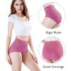 imagewirarpa Womens Underwear High Waisted Ladies Cotton Panties Soft Full Coverage Briefs 5 Pack Regular ampamp Plus SizeMulticolor015 Pack