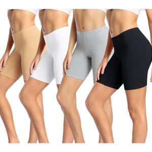 imagewirarpa Womens Cotton Boy Shorts Underwear Anti Chafing Soft Biker Short Plus Boy Shorts Panties 4 Pack00multicolor414 Pack
