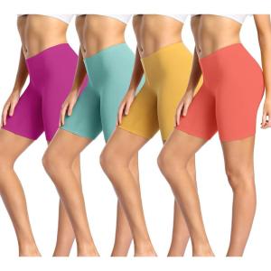 imagewirarpa Womens Cotton Boy Shorts Underwear Anti Chafing Soft Biker Short Plus Boy Shorts Panties 4 PackMulticolor054 Pack