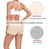 imagewirarpa Womens Boyshorts Panties Cotton Boxer Briefs for Ladies Underwear Shorts with Cotton Crotch 4 PackBeige
