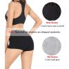 imagewirarpa Womens Boyshorts Panties Cotton Boxer Briefs for Ladies Underwear Shorts with Cotton Crotch 4 PackBlack
