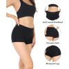 imagewirarpa Womens Boyshorts Panties Cotton Boxer Briefs for Ladies Underwear Shorts with Cotton Crotch 4 PackBlack