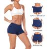 imagewirarpa Womens Boyshorts Panties Cotton Boxer Briefs for Ladies Underwear Shorts with Cotton Crotch 4 PackBlackNavyDark PurpleRed