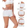imagewirarpa Womens Boyshorts Panties Cotton Boxer Briefs for Ladies Underwear Shorts with Cotton Crotch 4 PackWhite