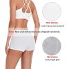 imagewirarpa Womens Boyshorts Panties Cotton Boxer Briefs for Ladies Underwear Shorts with Cotton Crotch 4 PackWhite