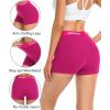 imagewirarpa Womens Cotton Boxer Briefs Underwear Boy Shorts 3quot Inseam 4 PackBlack Heather Grey Orange Red