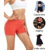 imagewirarpa Womens Cotton Boxer Briefs Underwear Boy Shorts 3quot Inseam 4 PackBlack Heather Grey Orange Red