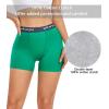 imagewirarpa Womens Cotton Boxer Briefs Underwear Boy Shorts 3quot Inseam 4 PackLibertyRouge RedGolf GreenSuper Lemon